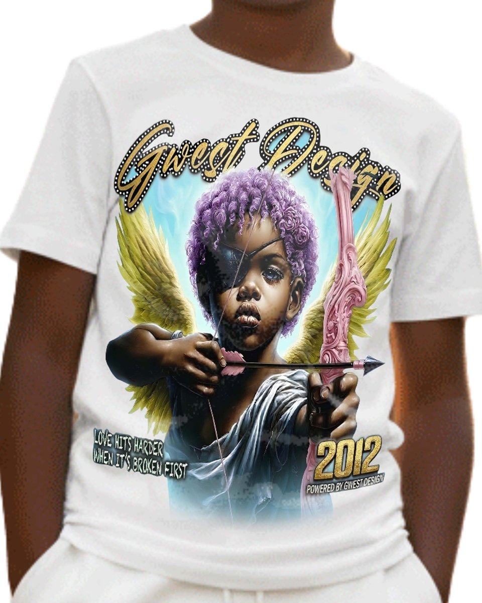 G West Broken Angel Kids T-Shirt - G West
