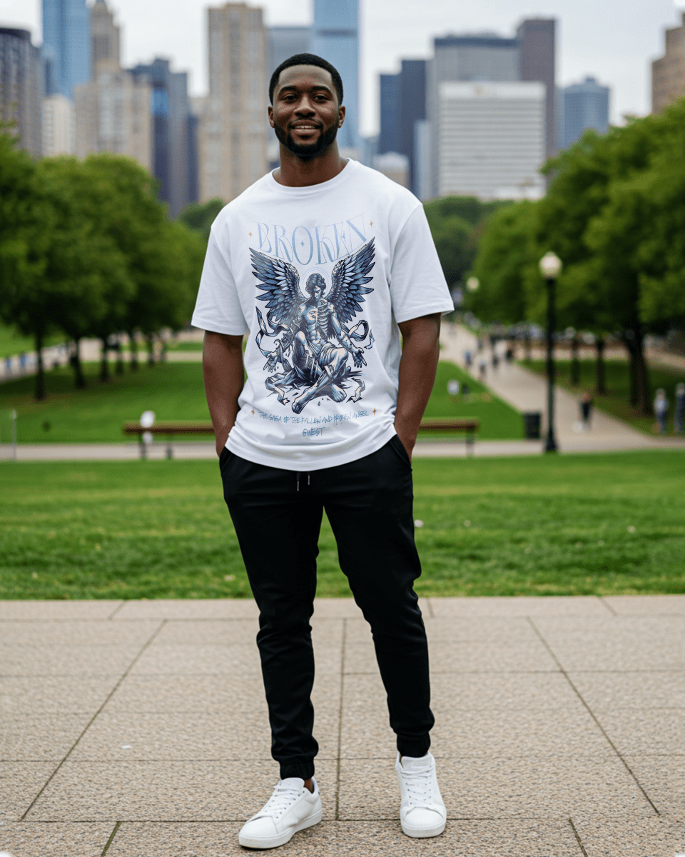 G West Broken Oversized Men's T-Shirt - G West