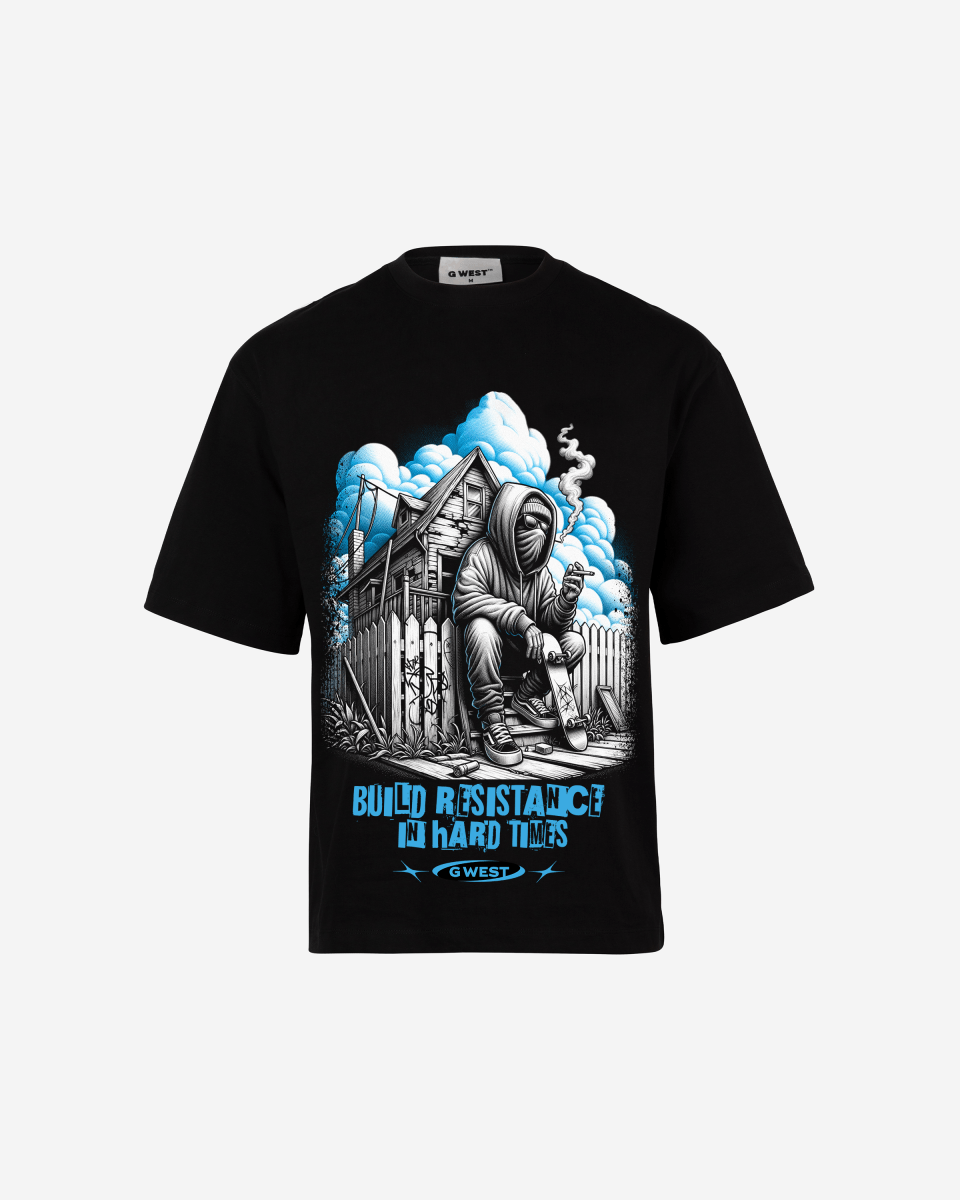 G - WEST BUILD RESISTANCE IN HARD TIME OVERSIZED TEE GWROJMT120 - G West