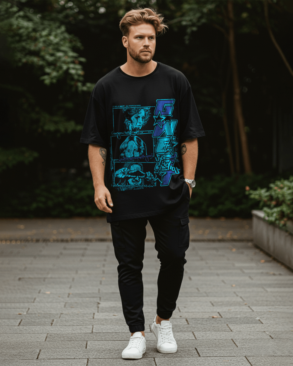 G West Can You Help Me Oversized Tee - G West