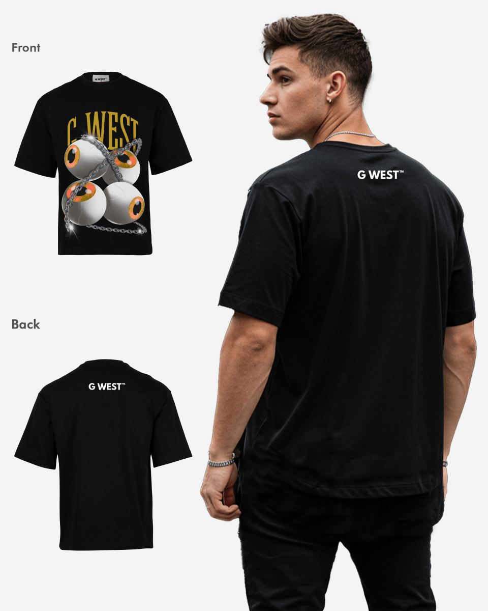 G West chained perception oversized tee GWROJMT67 - G West