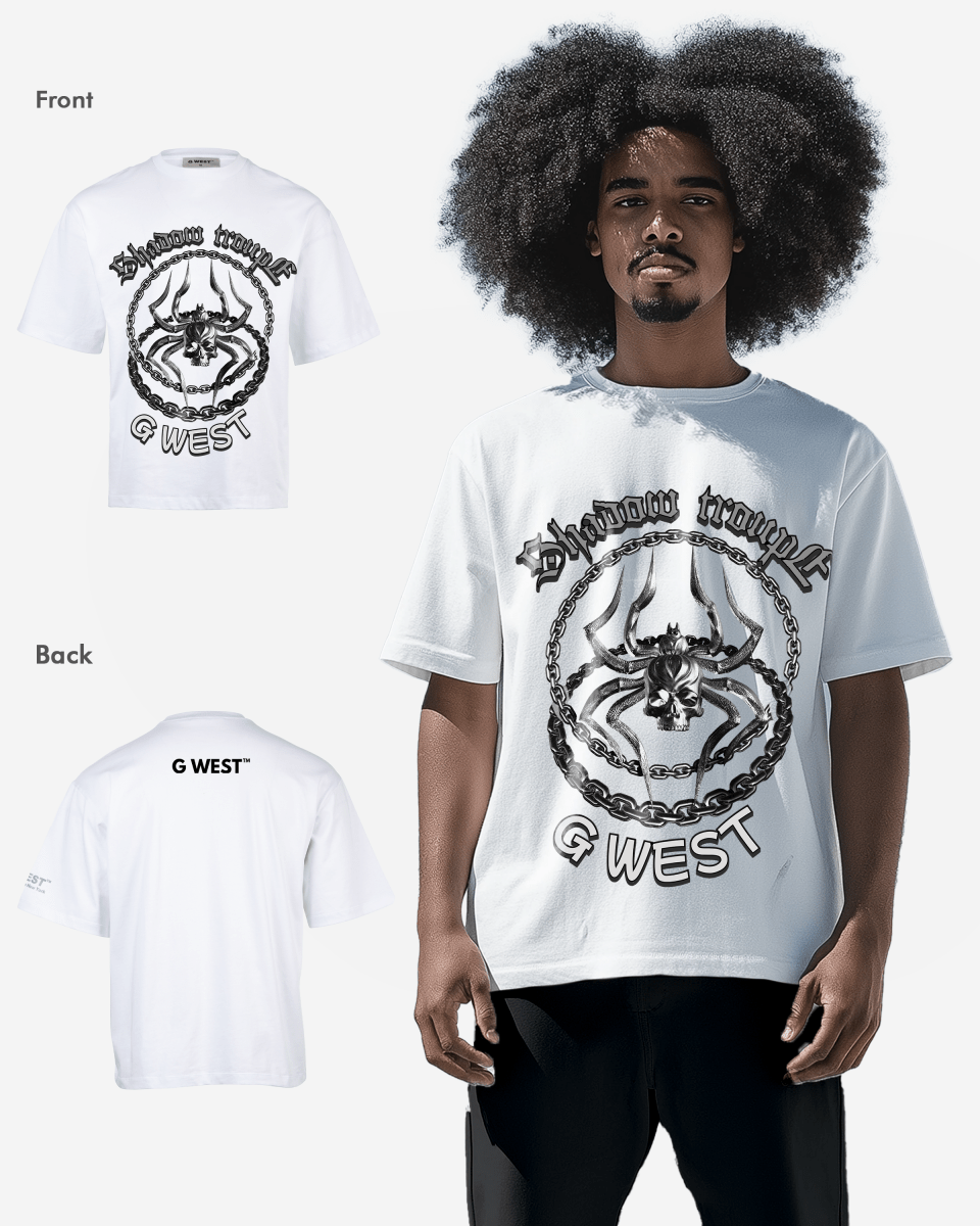 G - WEST CHAINED TO THE STING OVERSIZED TEE GWROJMT76 - G West