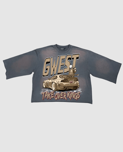 G WEST CLAIN THE CROWN OVERSIZED COTTON JERSEY TEE - G West