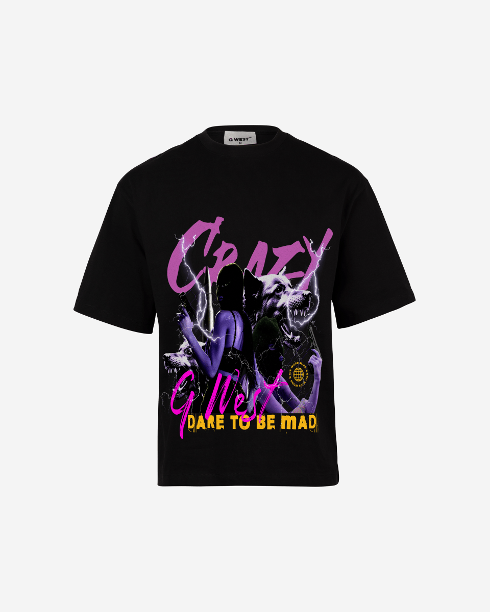 G - WEST CRAZY OVERSIZED TEE GWROJMT146 - G West