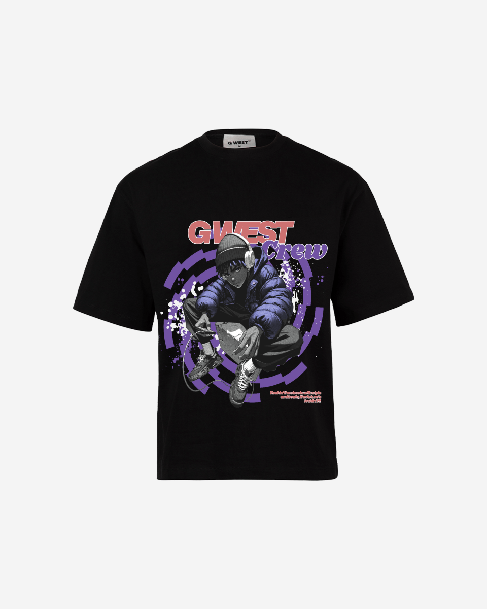 G WEST CREW OVERSIZED TEE GWROJMT28 - G West