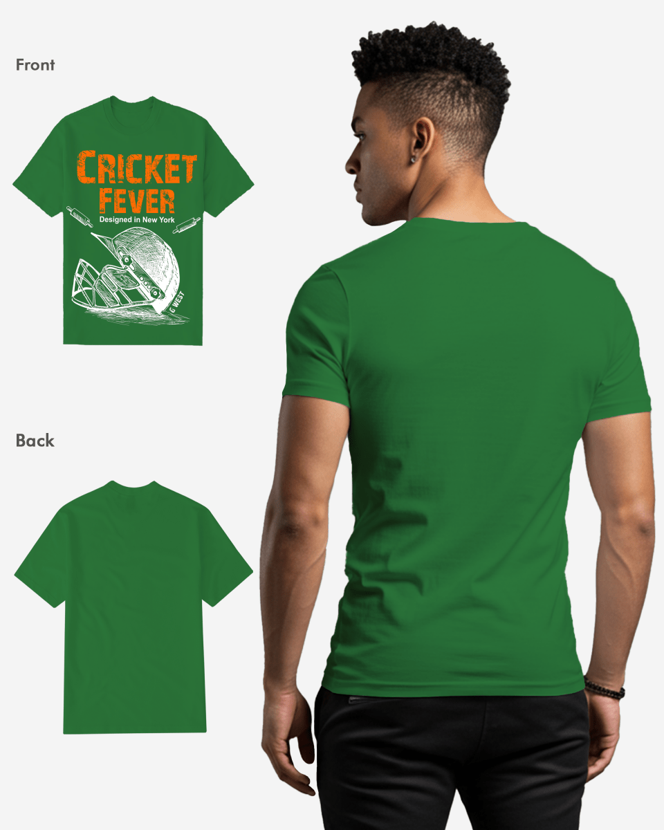 G West Cricket Fever T-Shirt: Gwdtbas2406 - 2 Colors - G West