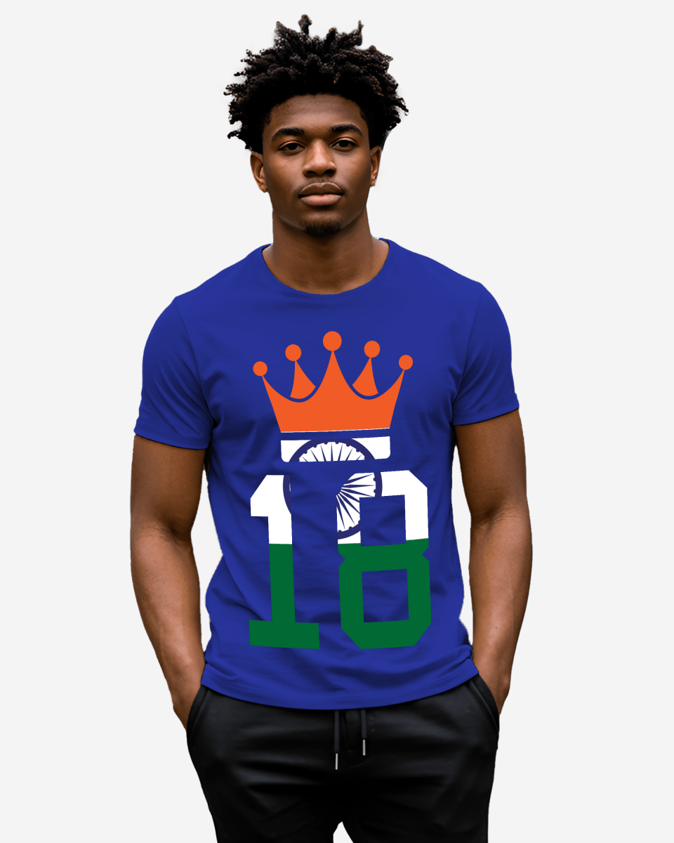G West Cricket India King - 18 T-Shirt : Gwdtfl2412 - 3 Colors - G West