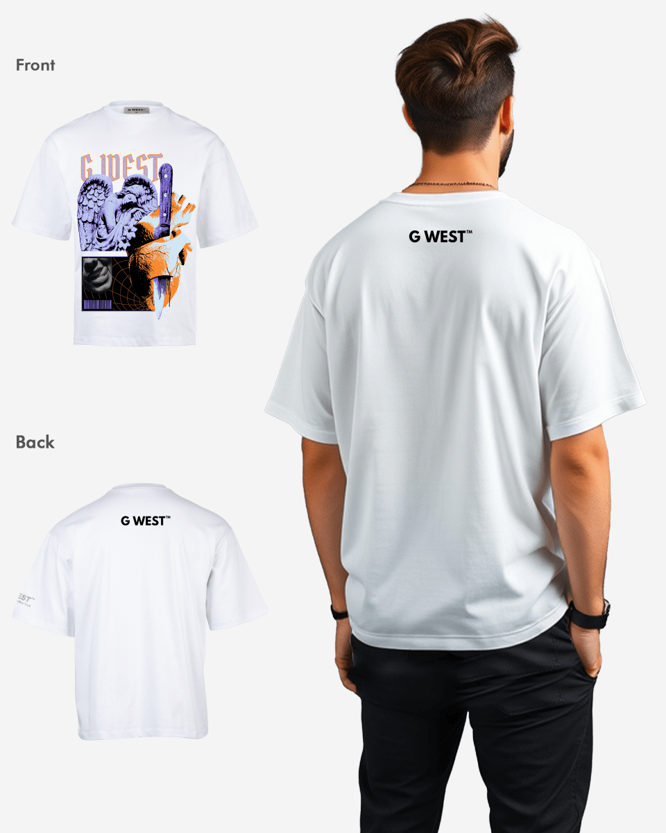 G WEST Cut to the core oversized tee GWROJMT36 - G West