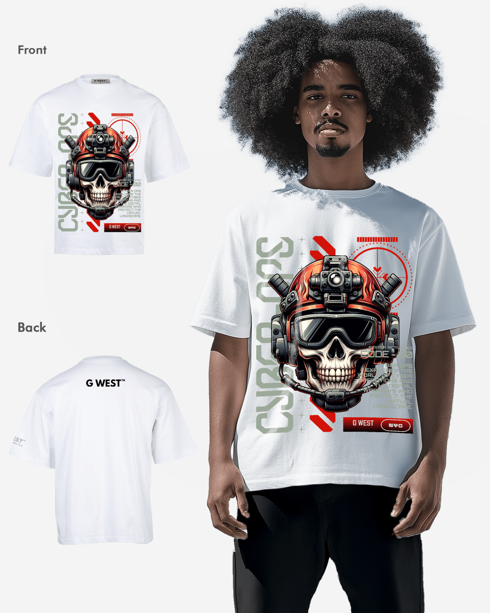 G - WEST CYBER OVERSIZED TEE GWROJMT186 - G West