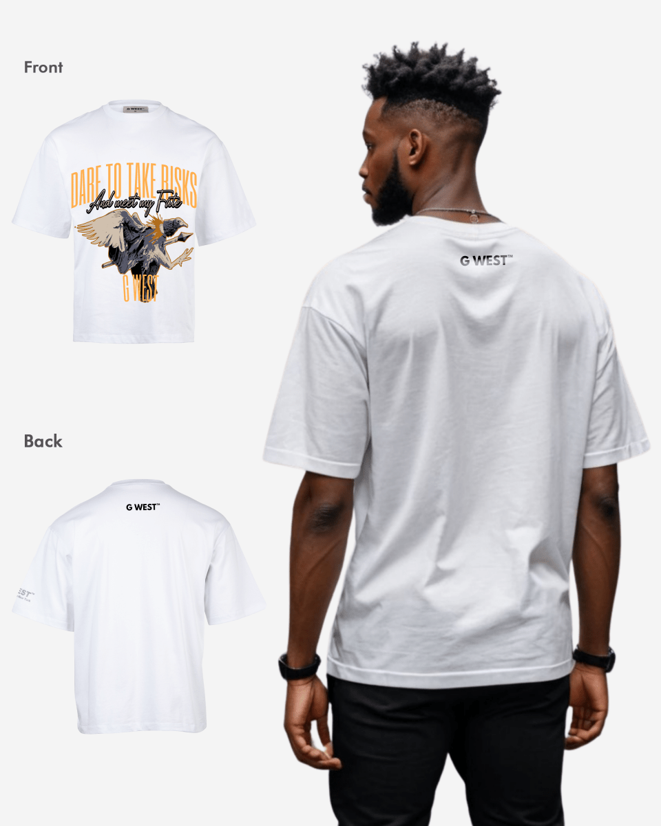 G - WEST Dare To Take Bisks Oversized Tee - GWROJMT10 - G West