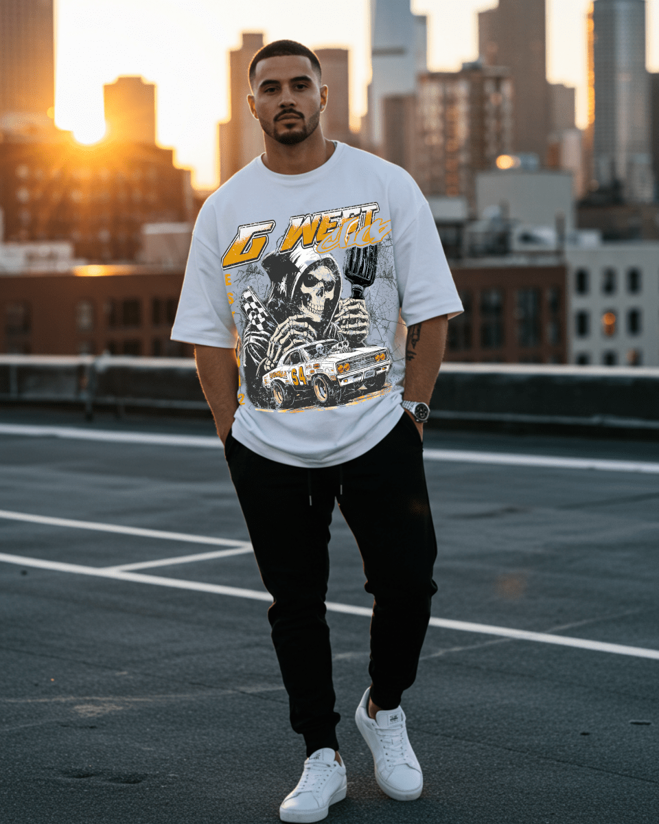 G West Death Drift Men's Oversized T-Shirt - G West