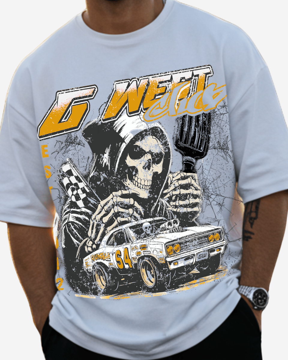 G West Death Drift Men's Oversized T-Shirt - G West