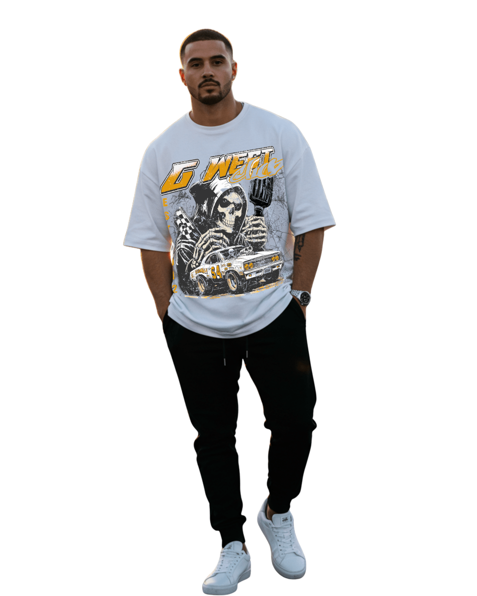 G West Death Drift Men's Oversized T-Shirt - G West