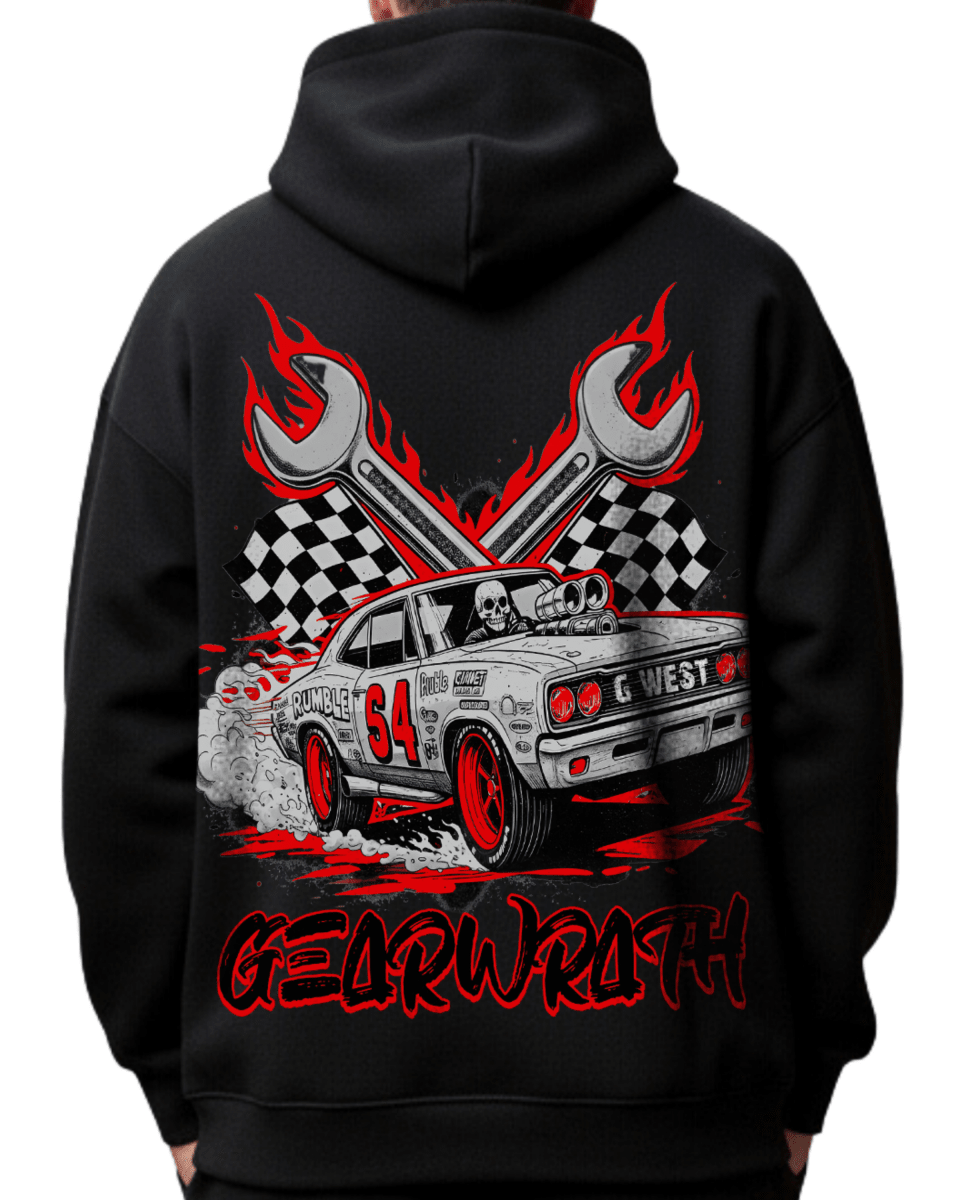 G West Death Drift Oversized Men's Hoodie - G West
