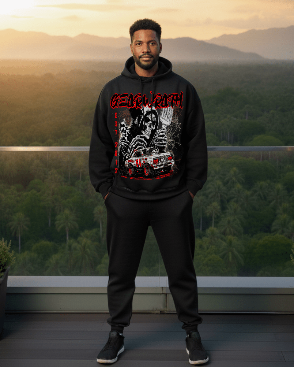 G West Death Drift Oversized Men's Hoodie - G West