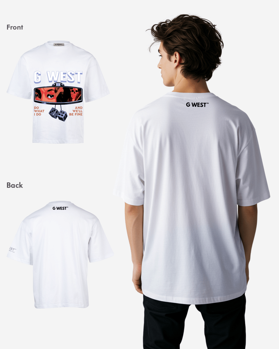 G - WEST DO WHAT I DO OVERSIZED TEE GWROJMT58 - G West