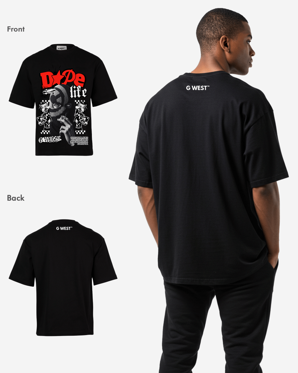 G - WEST DOPE LIFE OVERSIZED TEE GWROJMT92 - G West