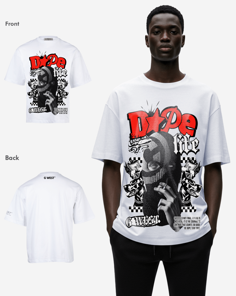 G - WEST DOPE LIFE OVERSIZED TEE GWROJMT92 - G West