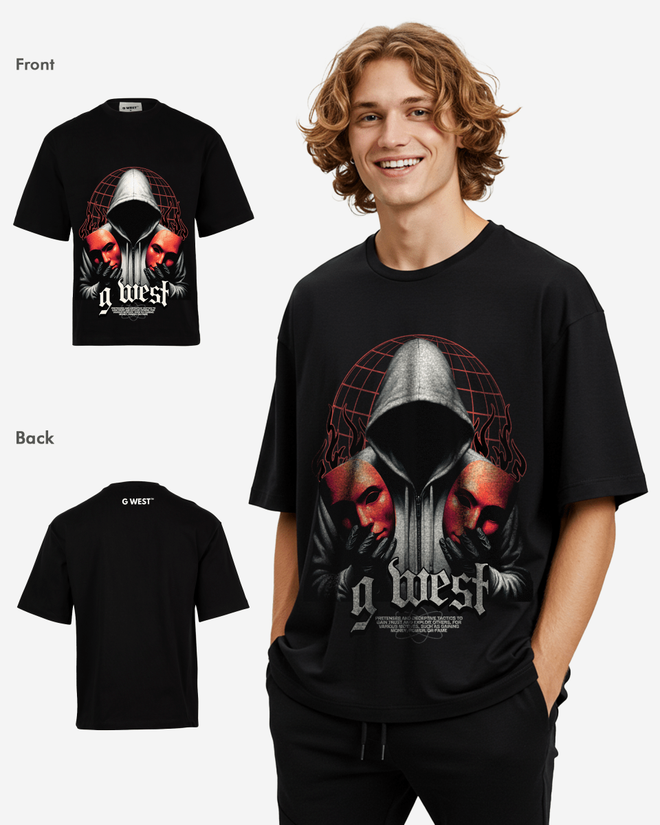 G - WEST DOUBLE FACED OVERSIZED TEE GWROJMT141 - G West
