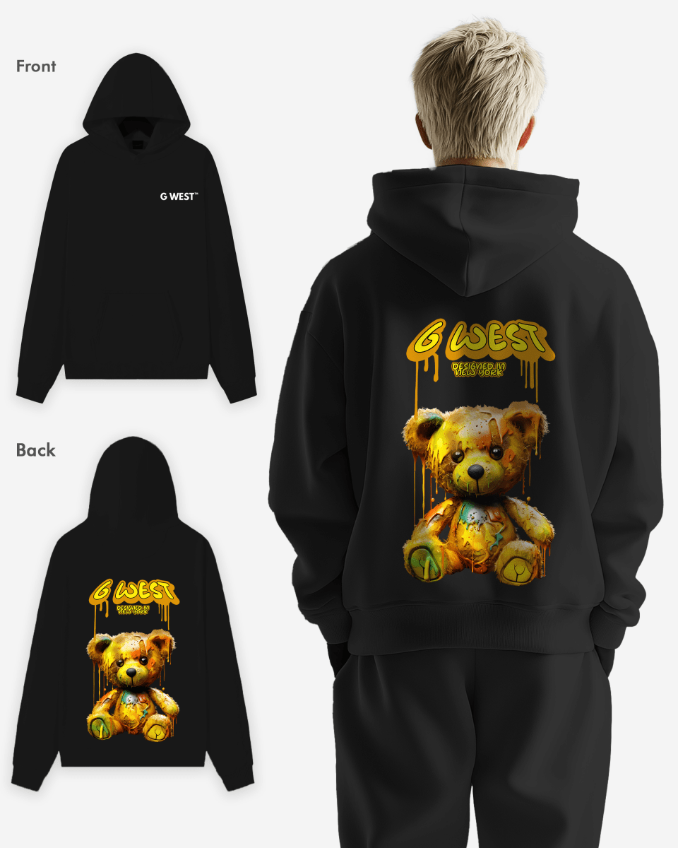G West Drip Bear Oversize Hoodie Mens Style - G West