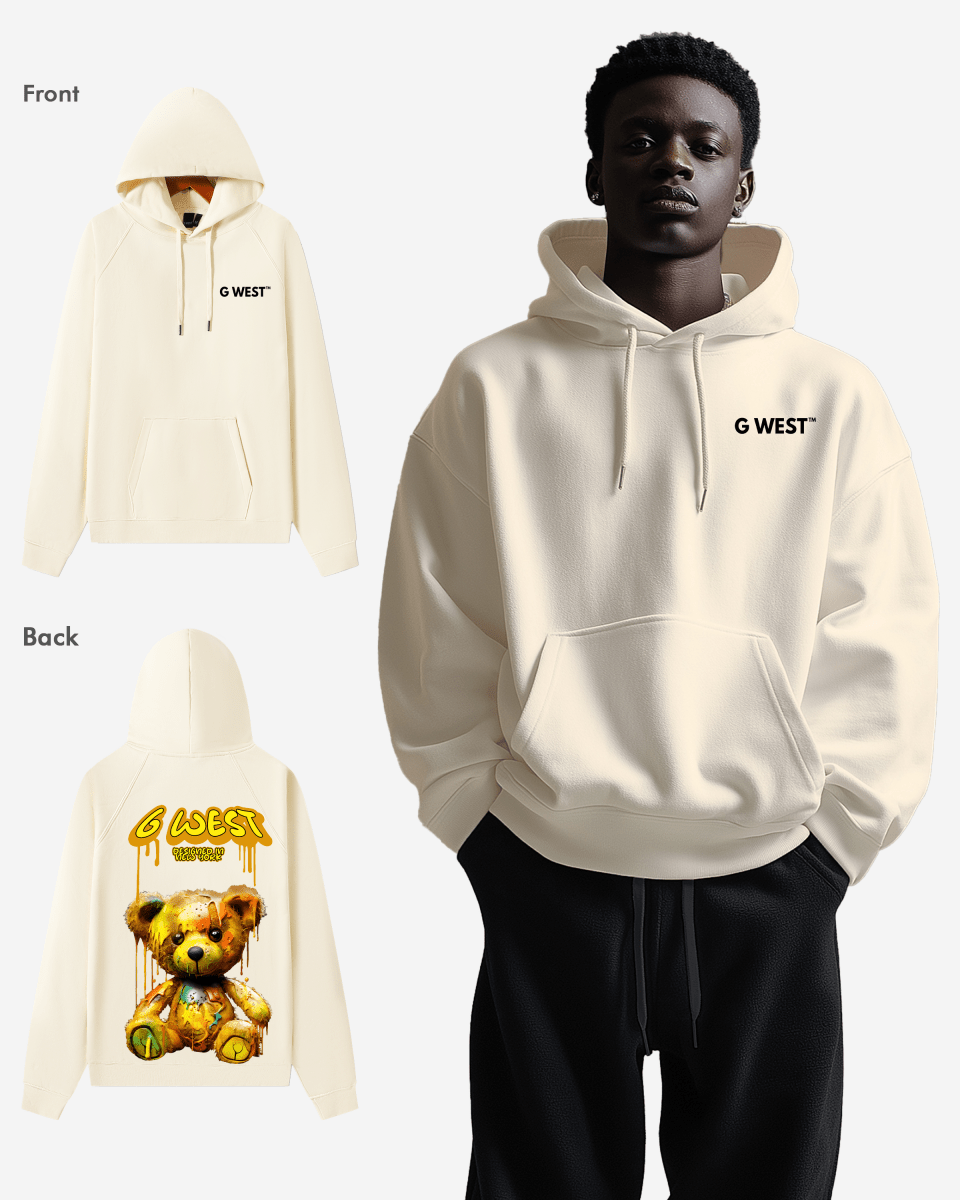G West Drip Bear Oversize Hoodie Mens Style - G West