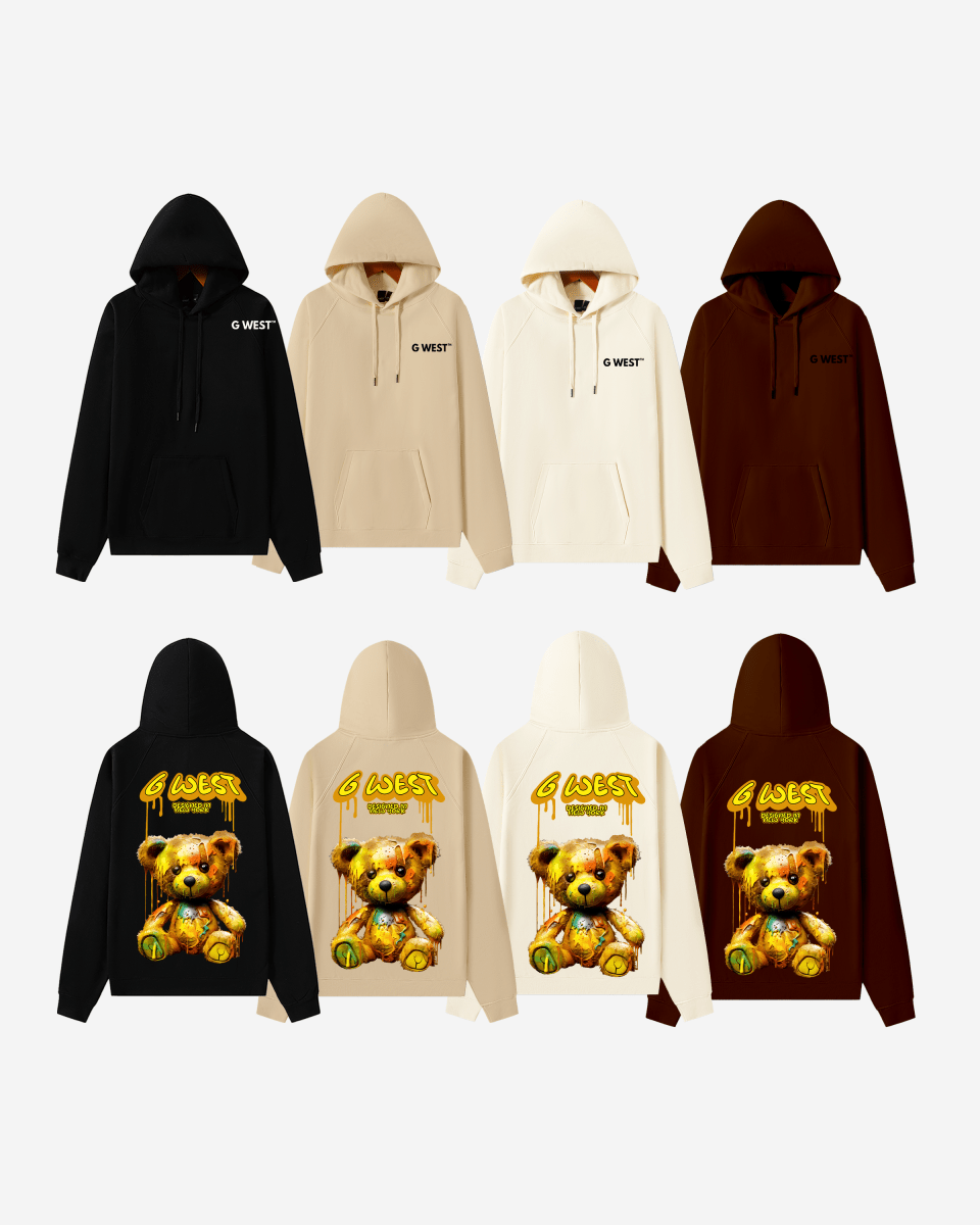 G West Drip Bear Oversize Hoodie Mens Style - G West