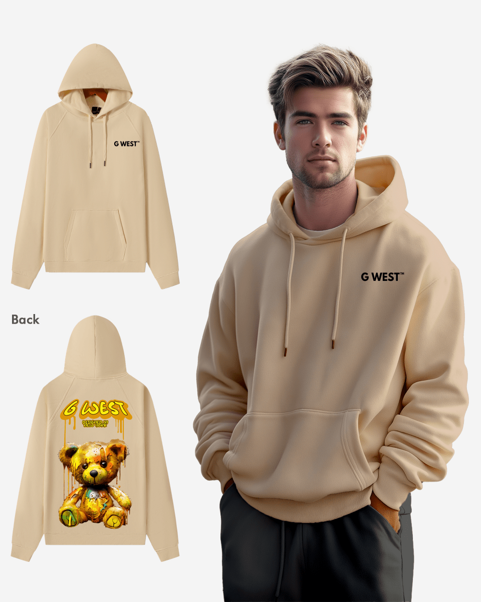 G West Drip Bear Oversize Hoodie Mens Style - G West