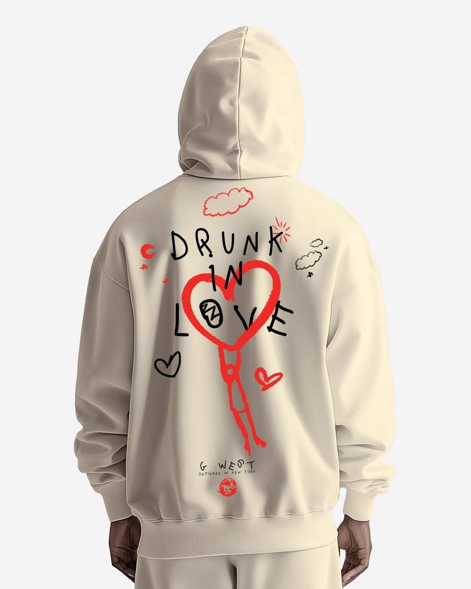 G West Drunk In Love Heavy Premium Oversized Hoodie - G West