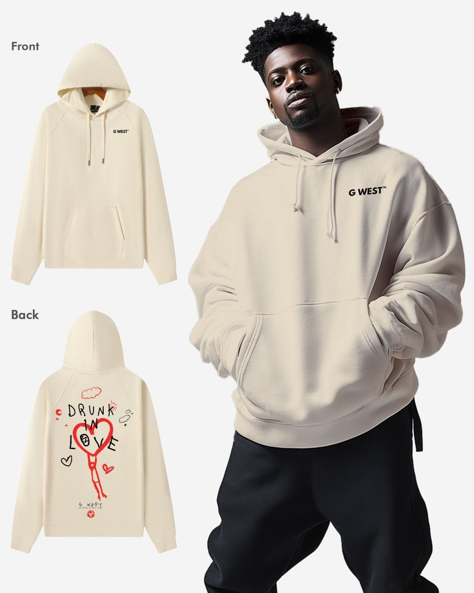G West Drunk In Love Heavy Premium Oversized Hoodie - G West
