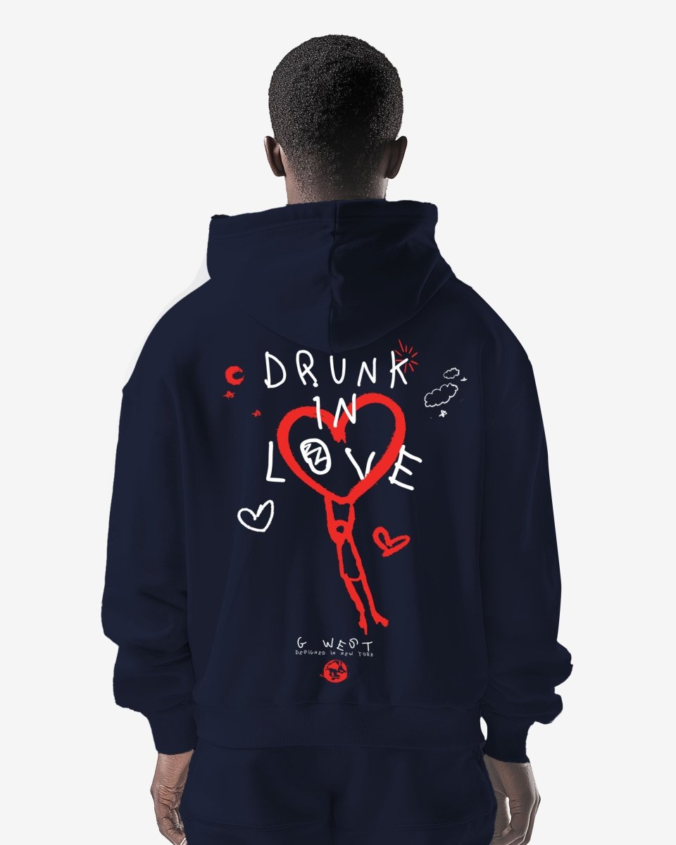 G West Drunk In Love Heavy Premium Oversized Hoodie - G West