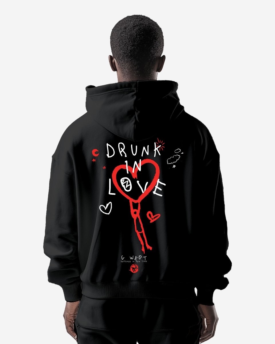 G West Drunk In Love Heavy Premium Oversized Hoodie - G West