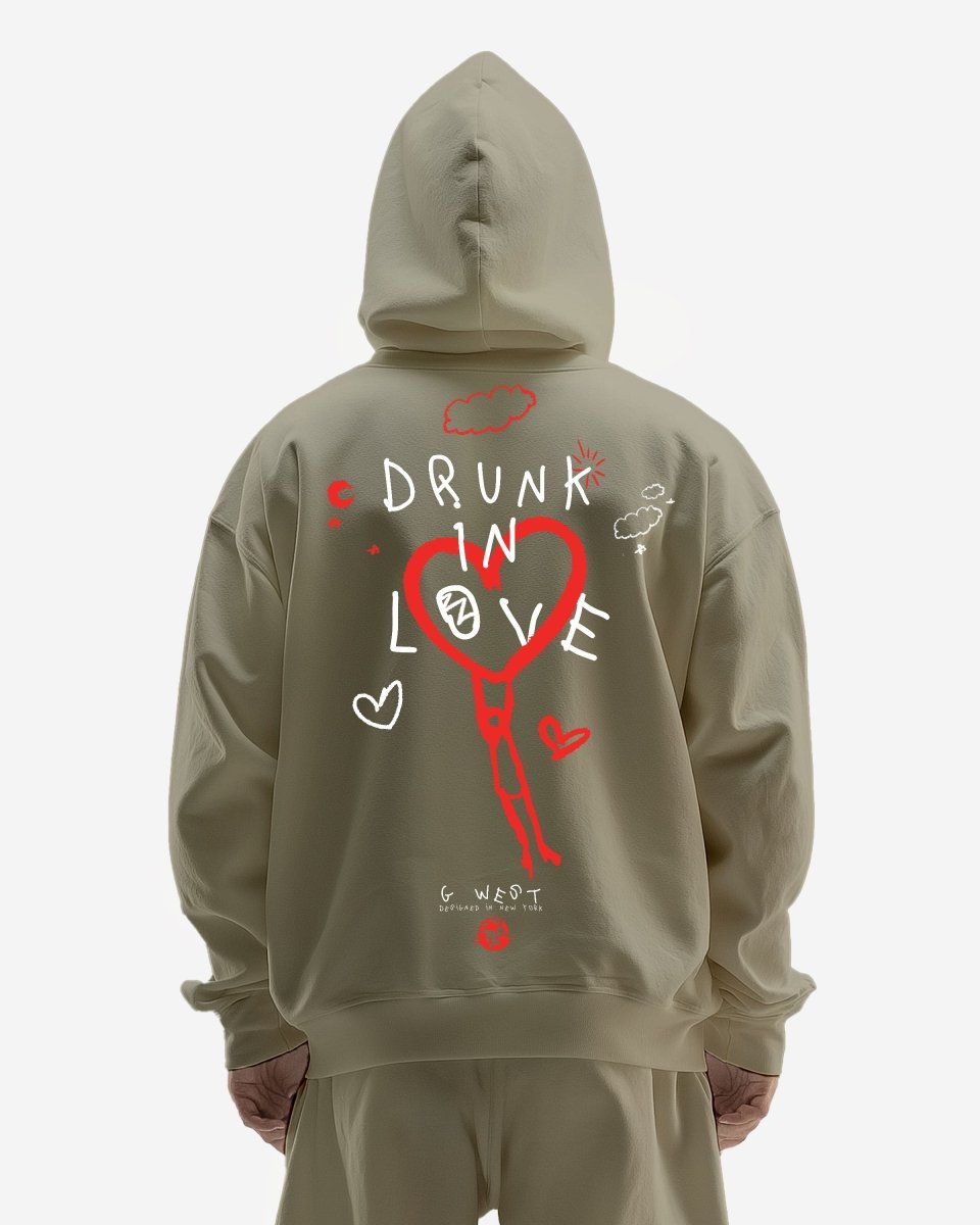 G West Drunk In Love Heavy Premium Oversized Hoodie - G West