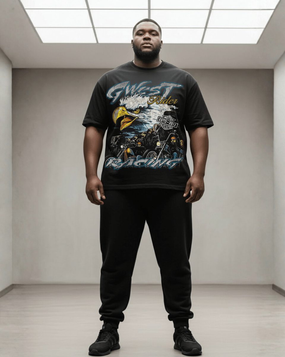 G West Eagle Fury Riders Men's Big And Tall T-Shirt - G West