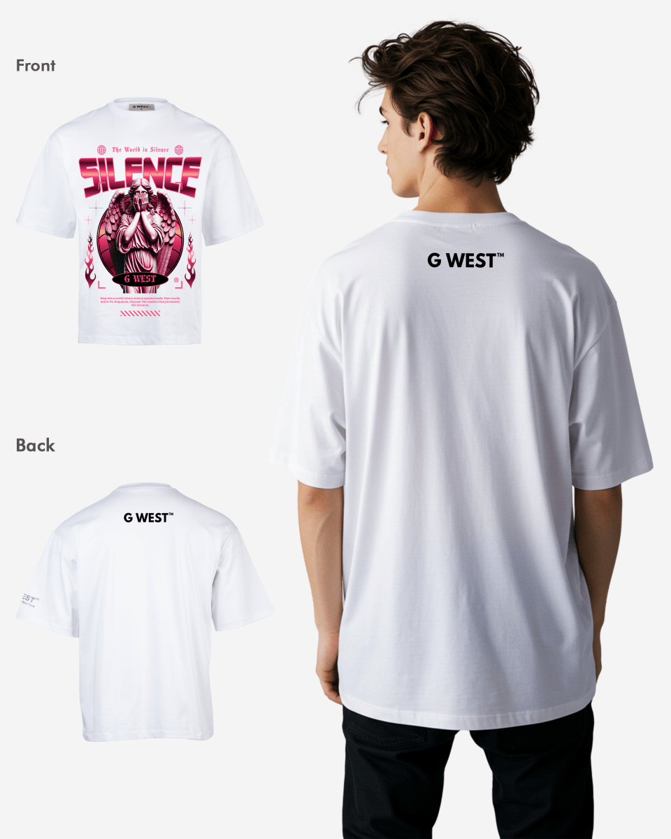 G - WEST ECHOES OF SILENCE OVERSIZED TEE GWROJMT193 - G West
