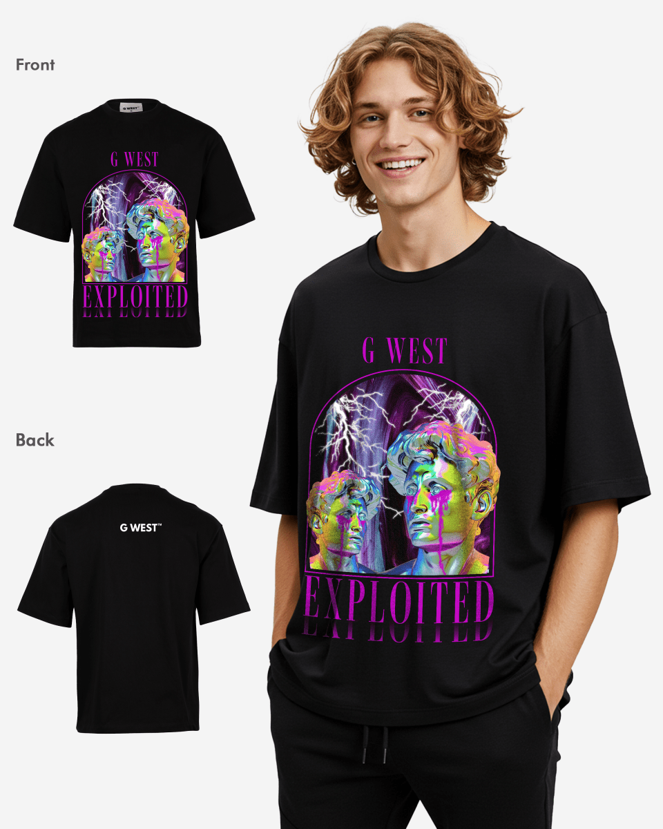 G - WEST Exploited Oversized Tee GWROJMT14 - G West