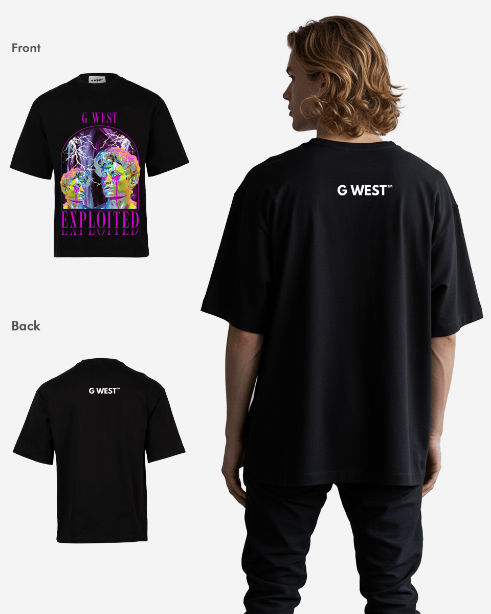 G - WEST Exploited Oversized Tee GWROJMT14 - G West