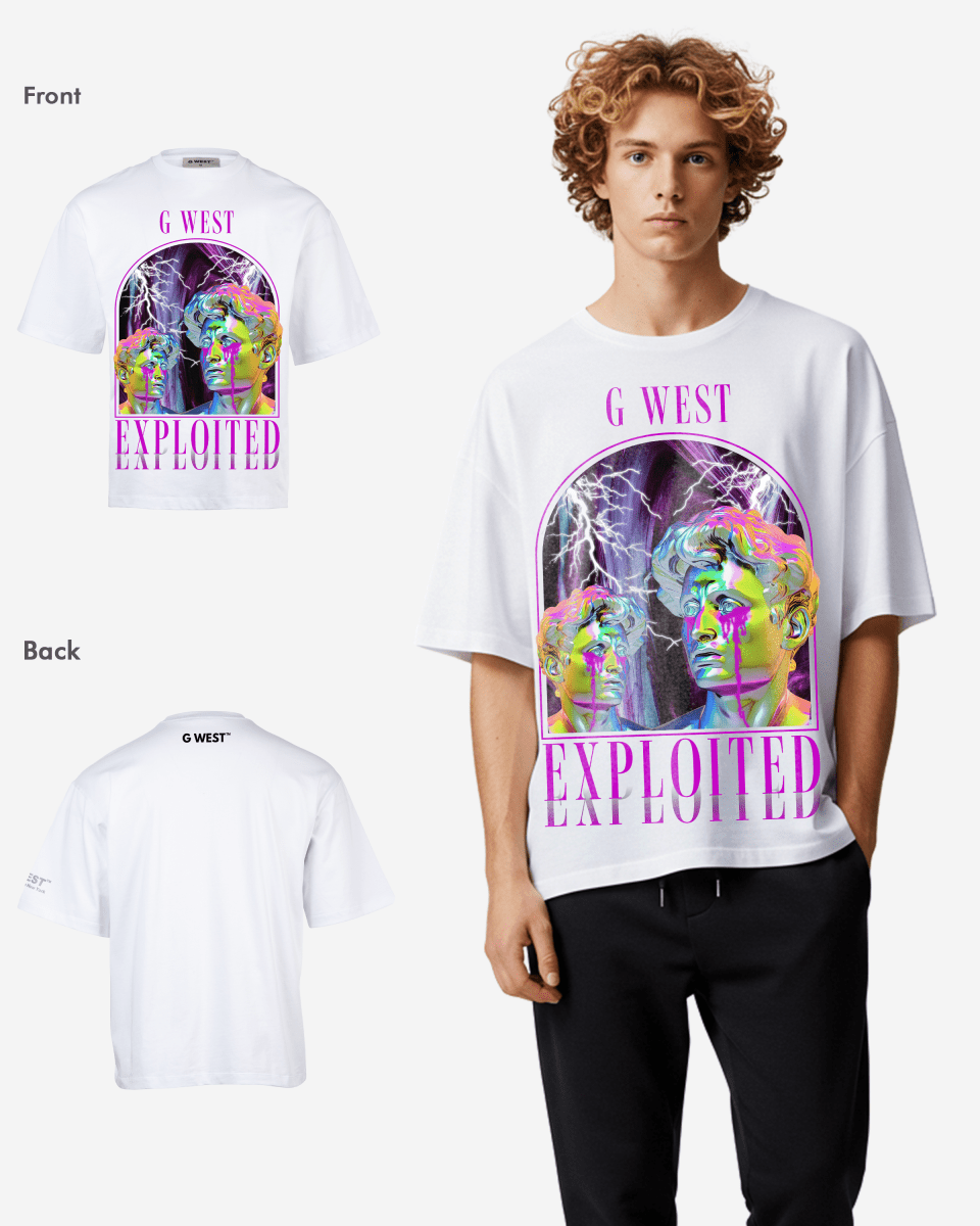 G - WEST Exploited Oversized Tee GWROJMT14 - G West