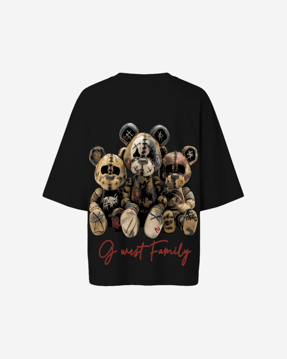 G West Family Black Oversized Tee - WOMEN - G West