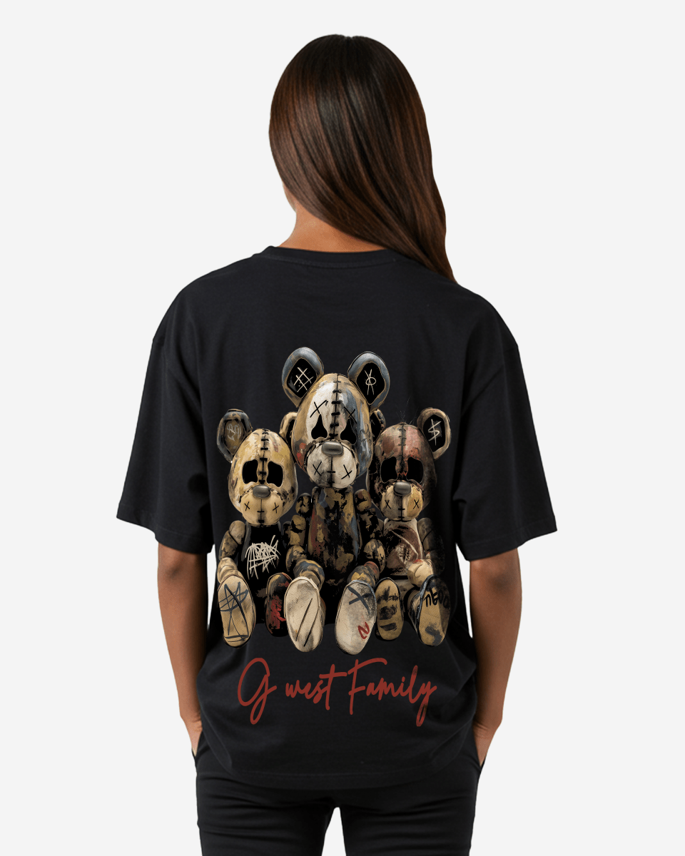 G West Family Black Oversized Tee - WOMEN - G West