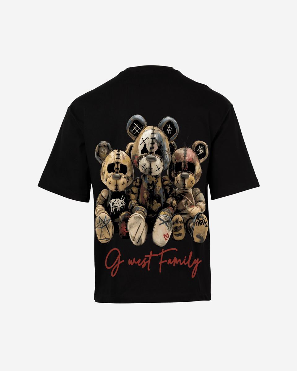 G West Family Black Oversized Tee - G West