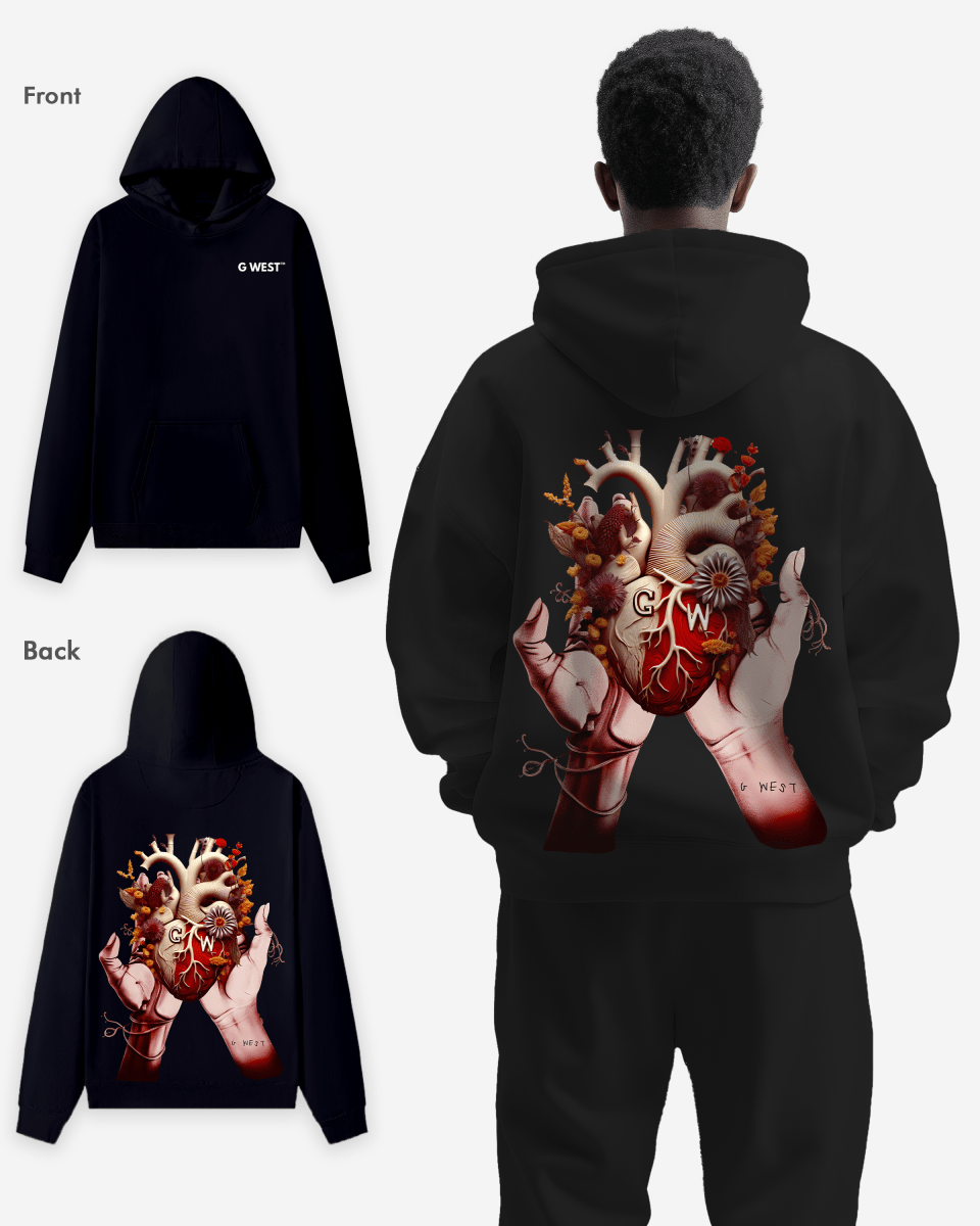 G West Flower Heart Hoodie - 4 Colors - G West