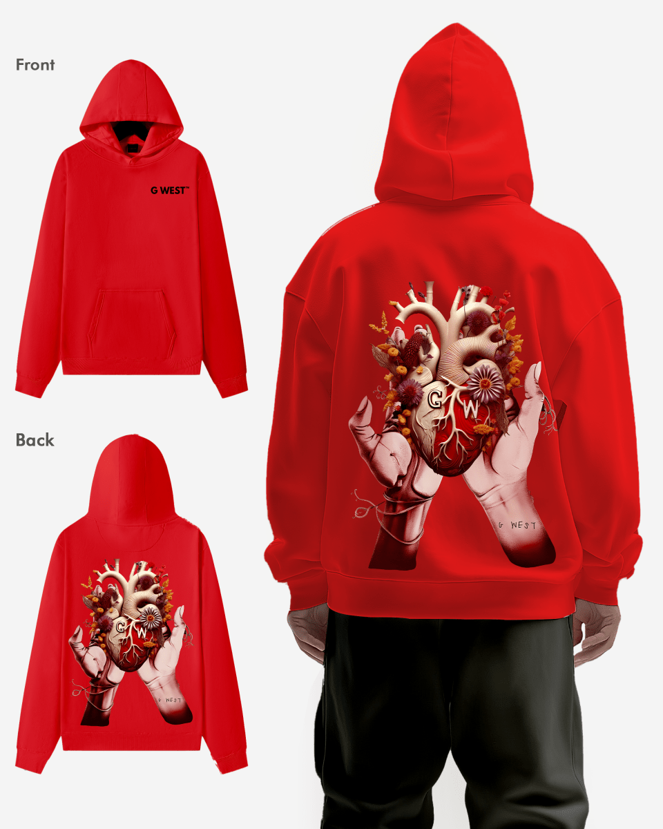 G West Flower Heart Hoodie - 4 Colors - G West