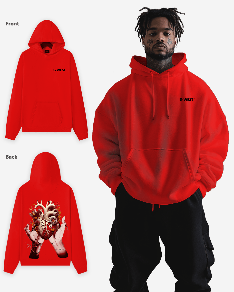 G West Flower Heart Hoodie - 4 Colors - G West