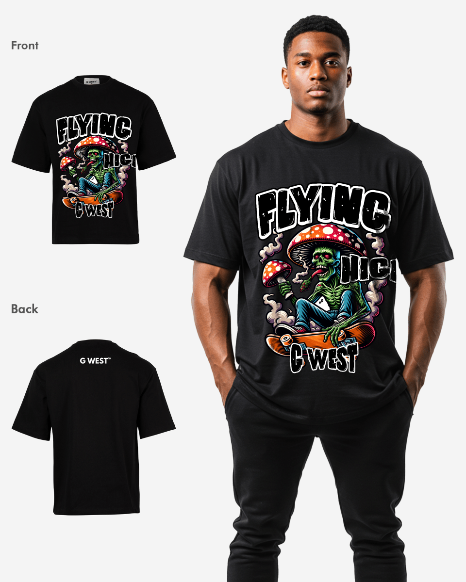 G - WEST FLYING HIGH OVERSIZED TEE GWROJMT82 - G West