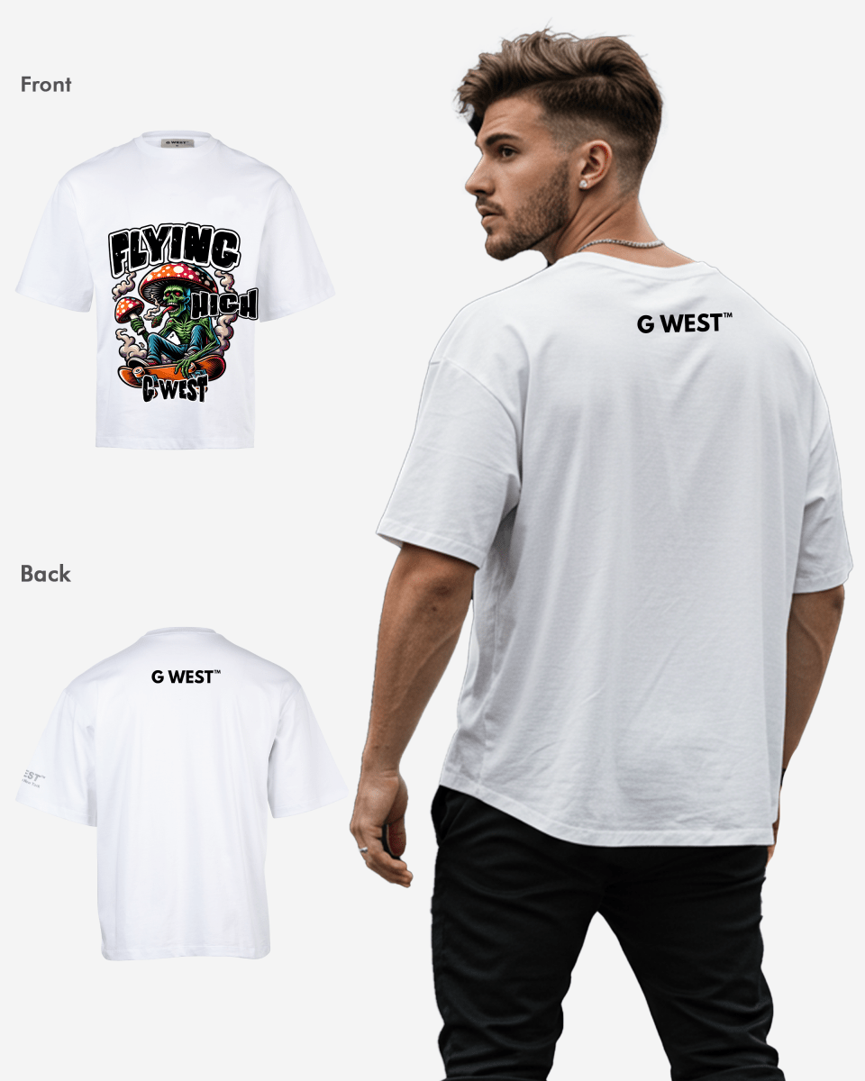 G - WEST FLYING HIGH OVERSIZED TEE GWROJMT82 - G West