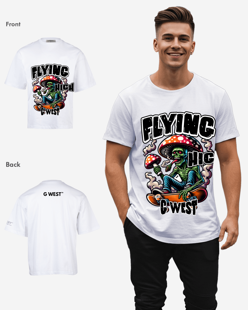 G - WEST FLYING HIGH OVERSIZED TEE GWROJMT82 - G West