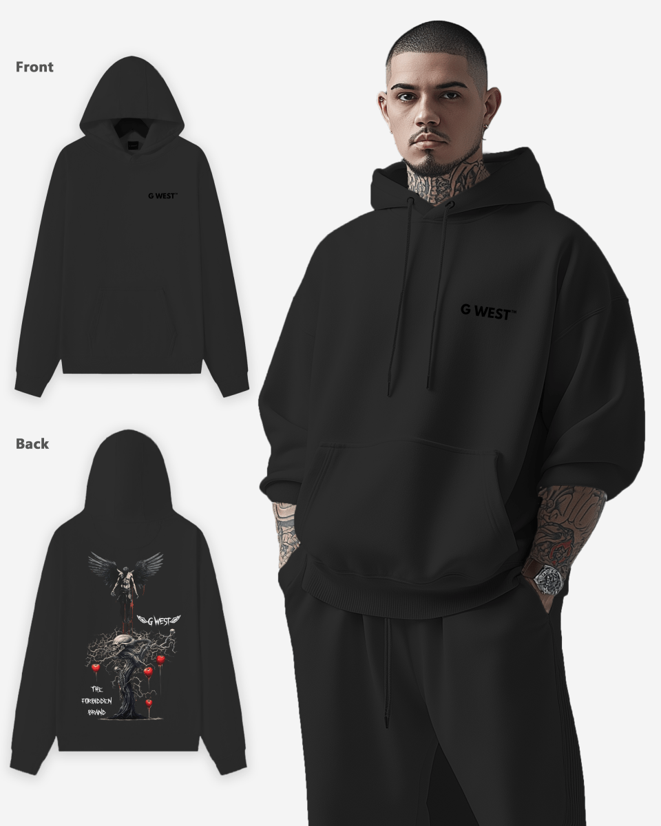 G West Forbidden Brand Heavy Premium Oversize Hoodie - G West