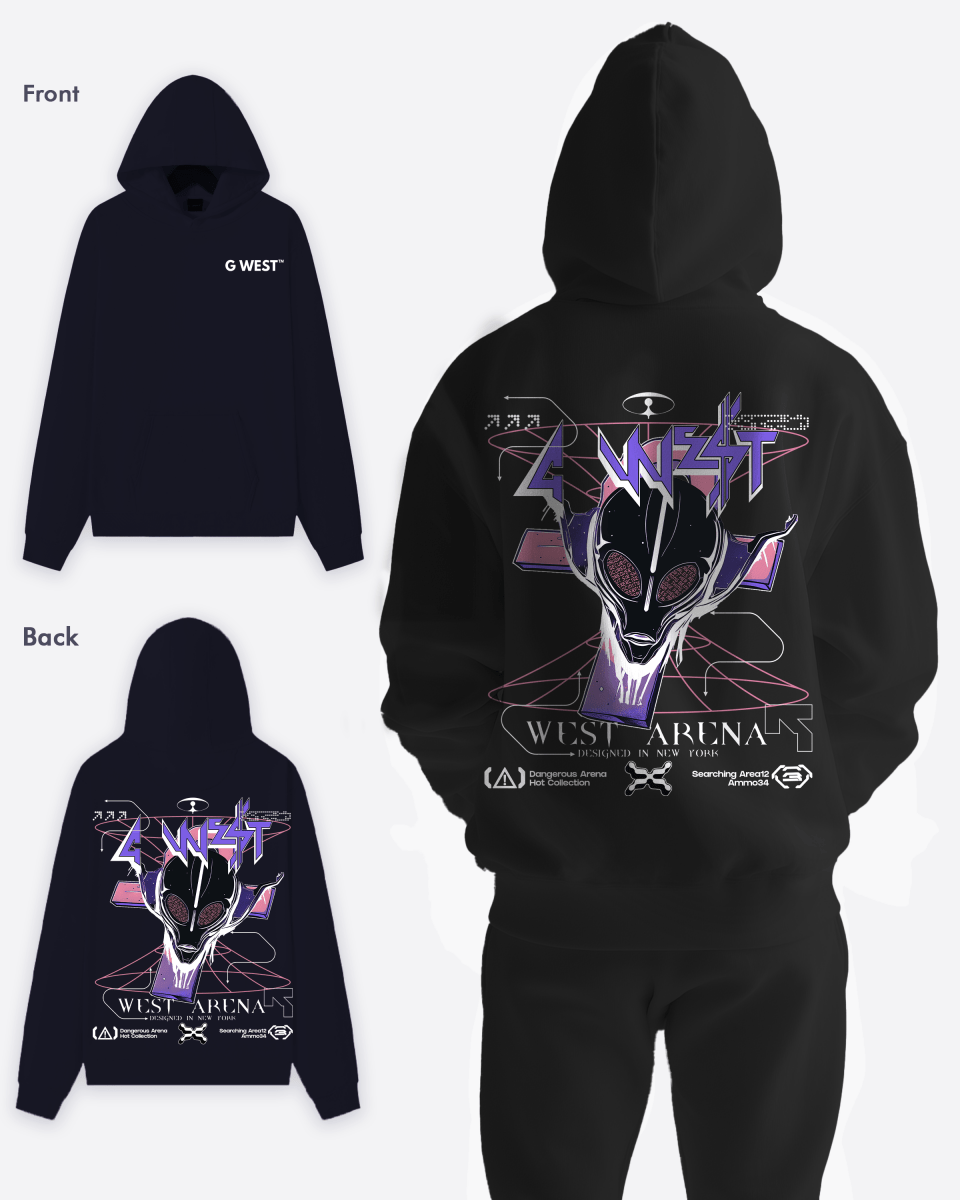 G West Future Journey Oversize Hoodie Mens Style - G West