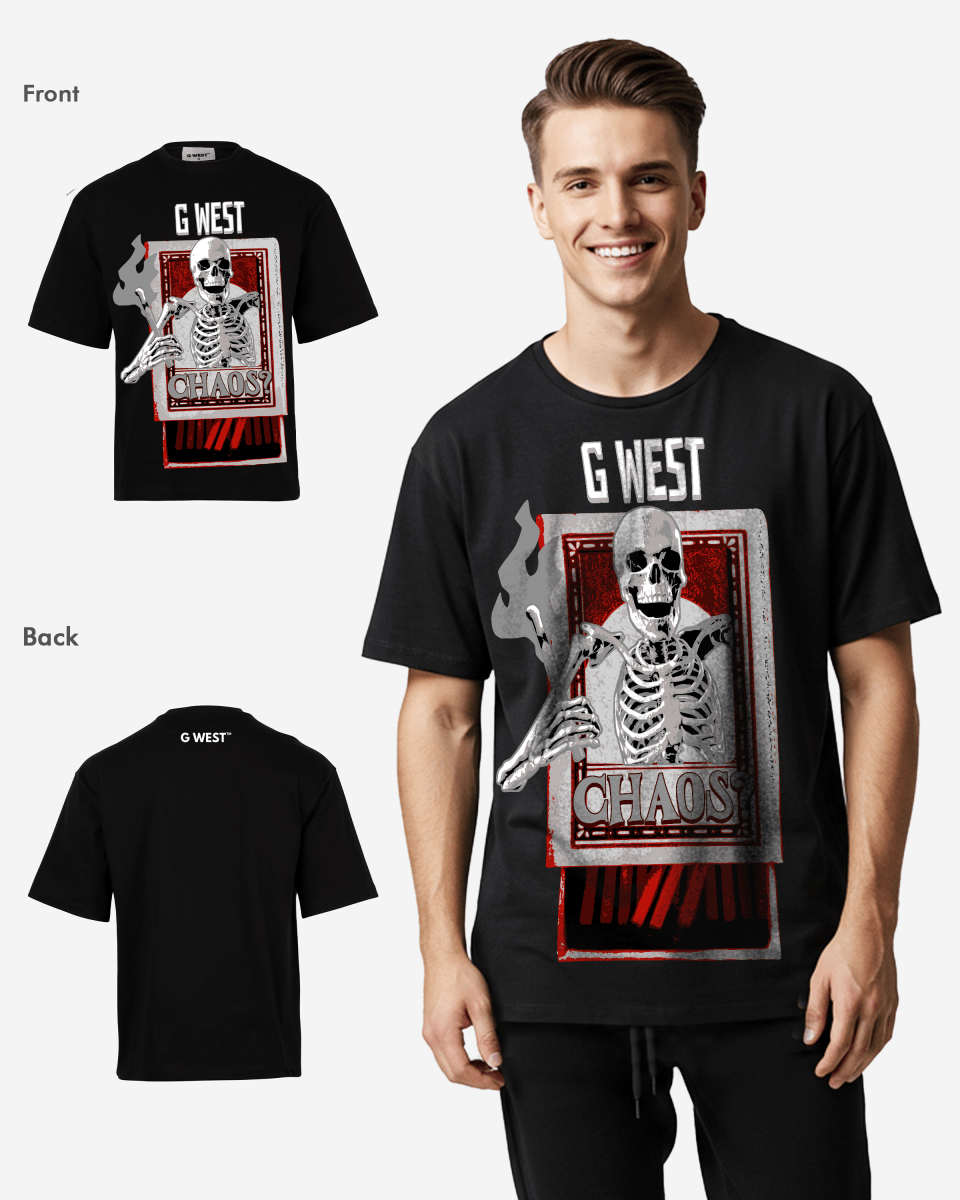 G - WEST G CHAOS OVERSIZED TEE GWROJMT56 - G West