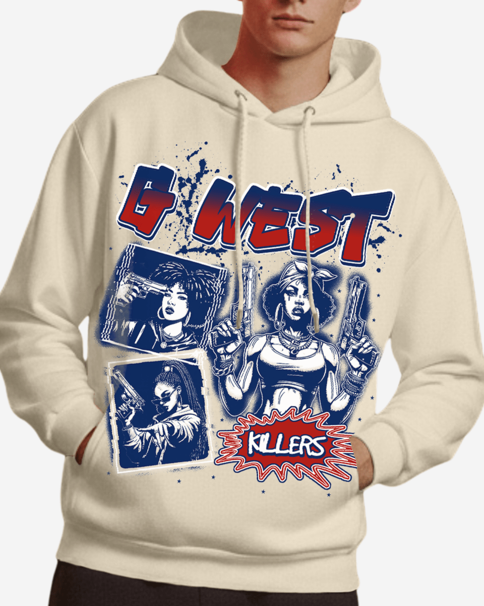 G West Gangsta Goddesses Big and Tall Hoodie - G West